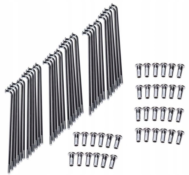 

Szprychy nyple 167mm 36szt Wsk 125 na koło 18 cali
