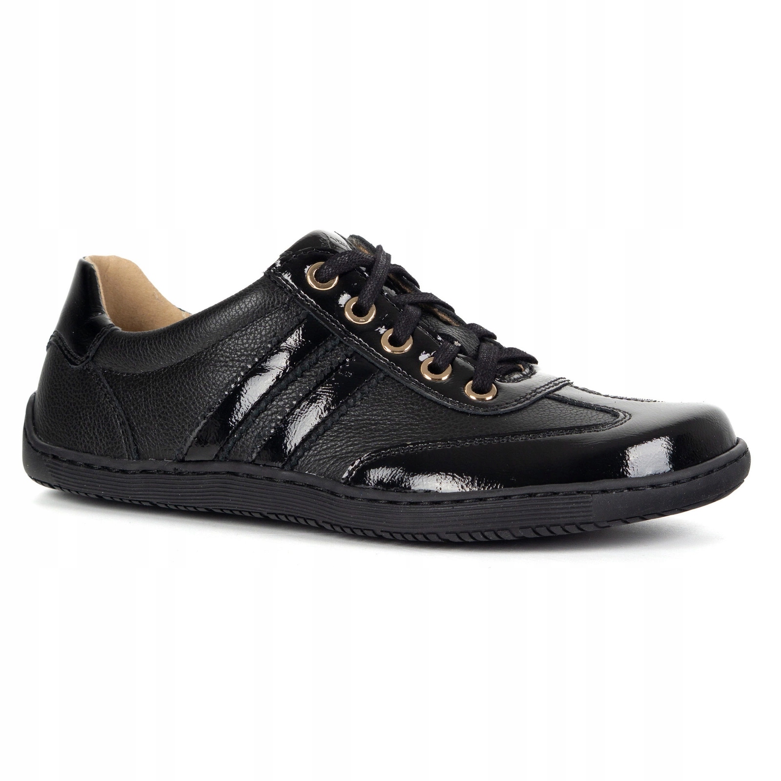 Boty Barefoot dámské kožené minimalistické 1287 černé 39