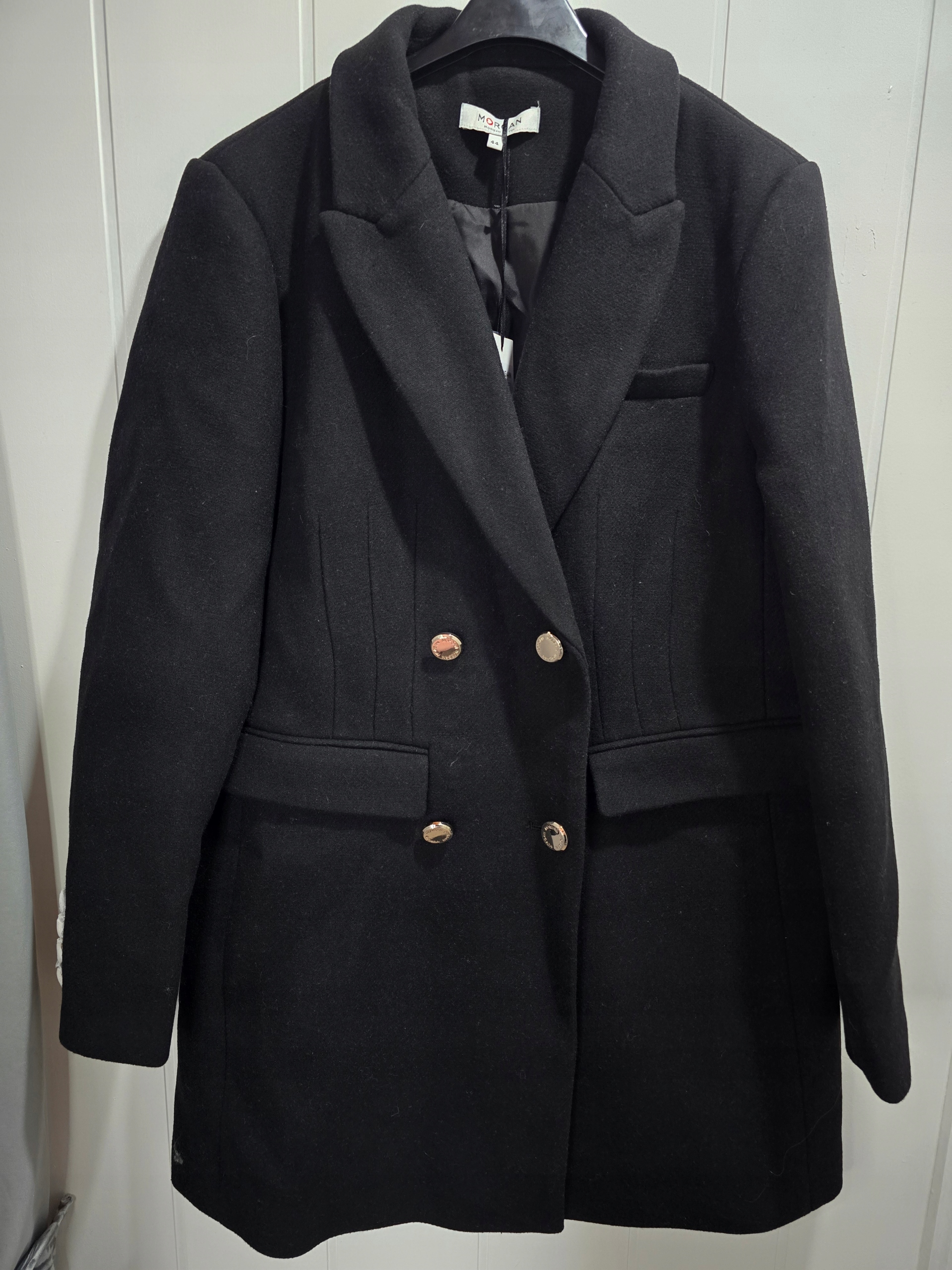 Morgan Černý kabát Velikost 44
