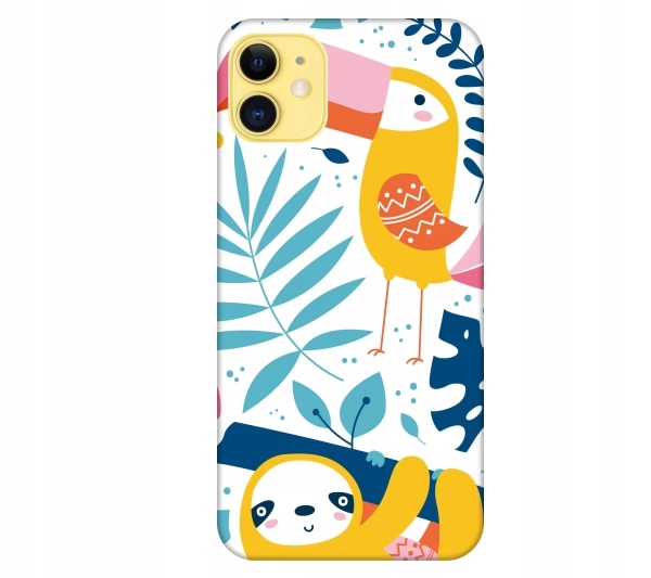 

Etui pokrowiec do iPhone 11 Tukan i leniwiec dzung