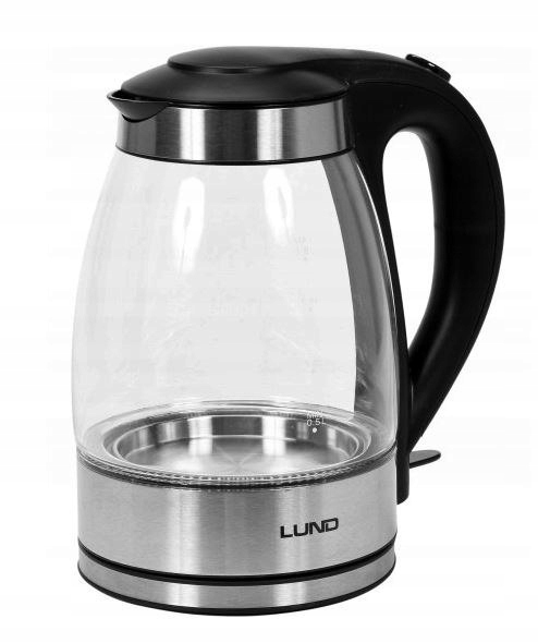 Czajnik elektryczny Lund Grh szklany Led 1.8L, automatyczne wyłączenie