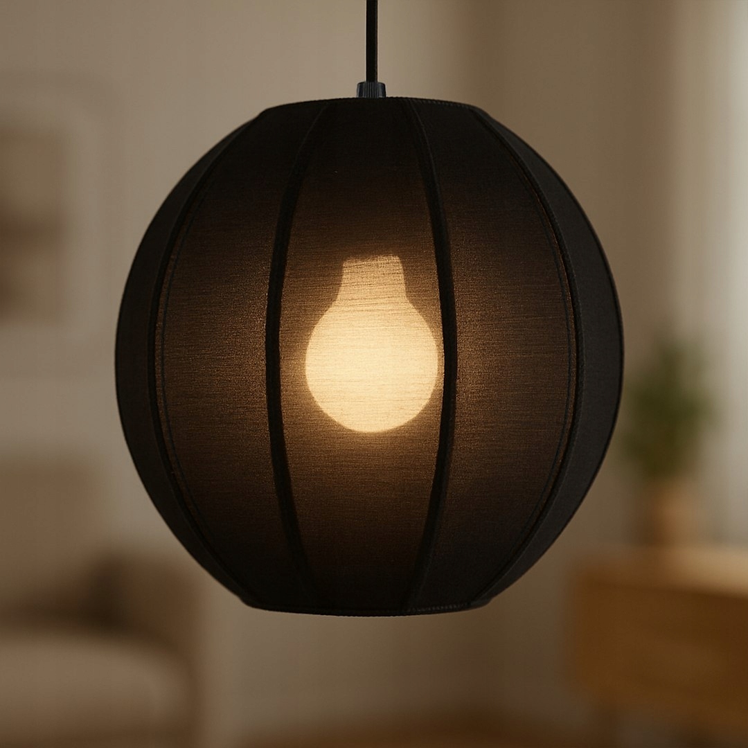 Závěsná lampa Dana Černá 1xE27