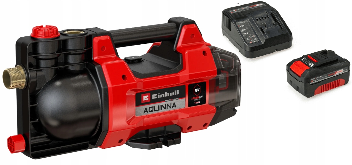 Zahradní čerpadlo Einhell Aquinna 18/28 4180440 Sada Akumulátor 4,0Ah