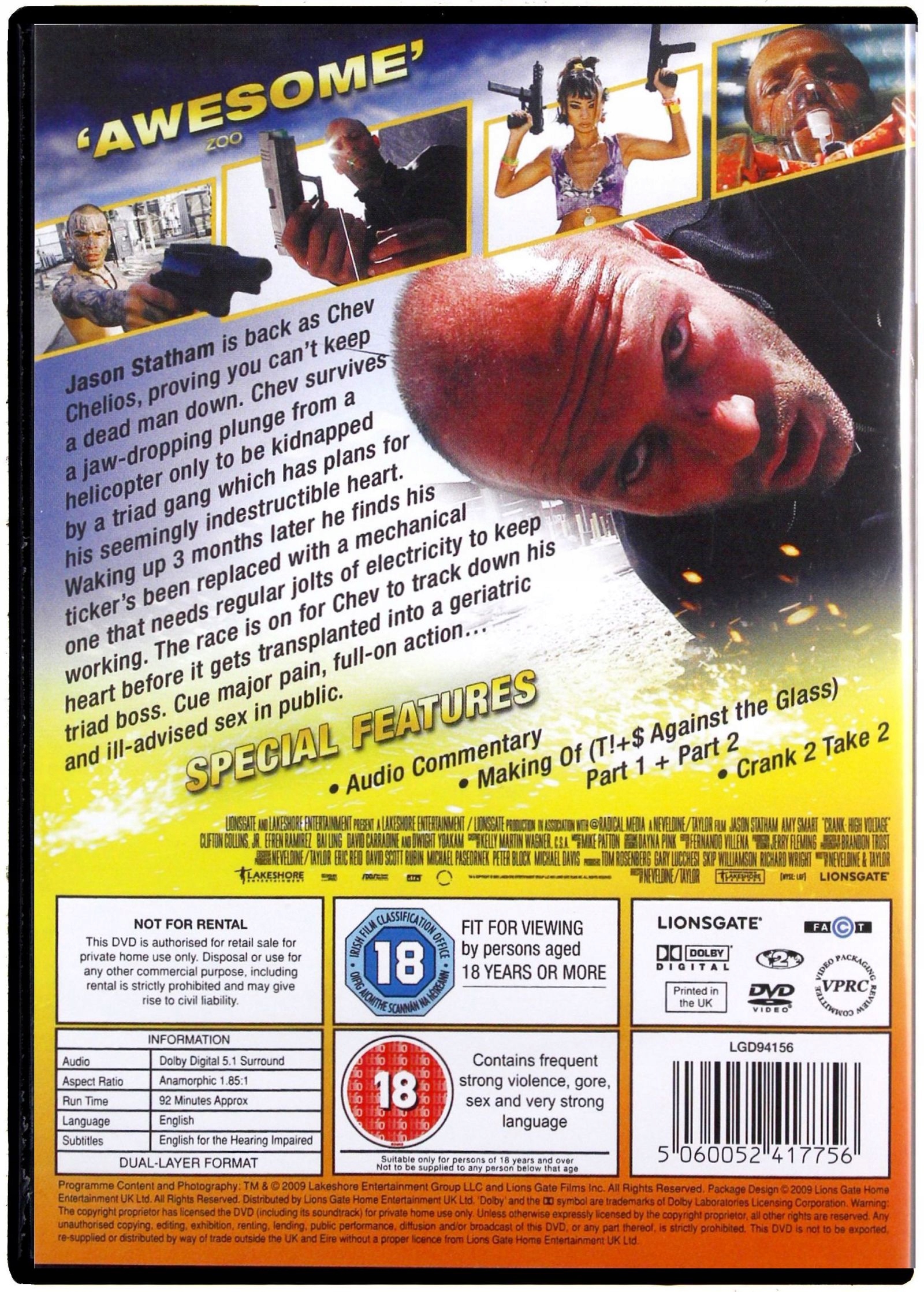 その他 Live in Krakow Electric [DVD] Crank 2 High Voltage płyta DVD 16611187117 - Sklepy, Opinie