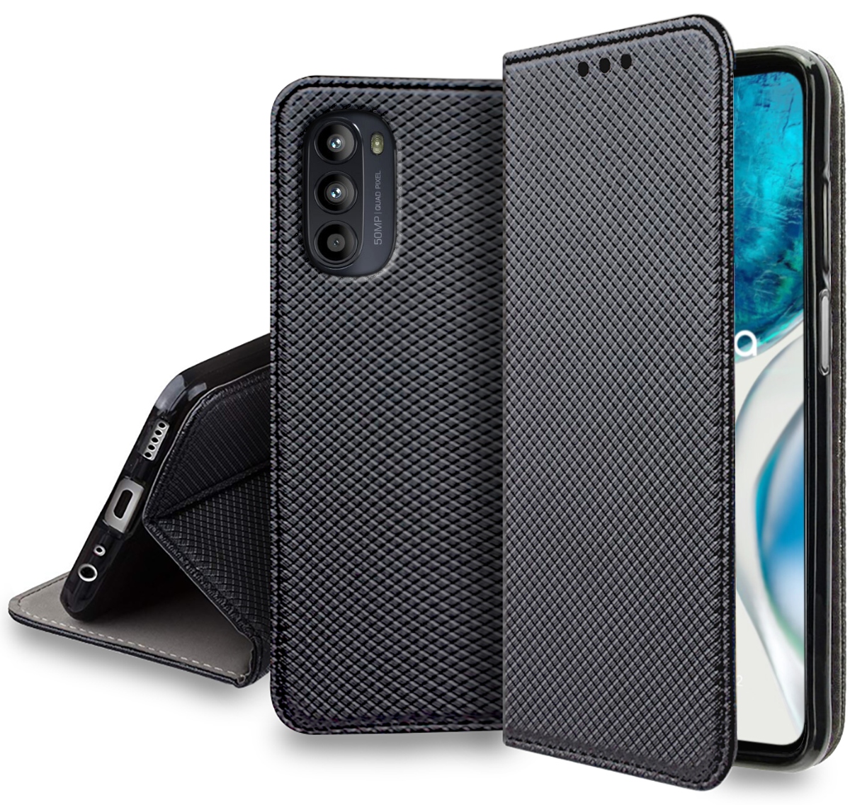 

Etui S-Magnet Case Szkło 9H do Motorola Moto G52