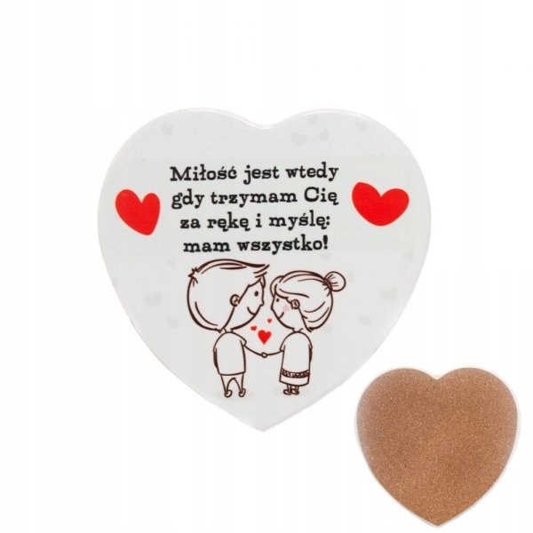 Ceramiczna podkładka serce WALENTYNKI