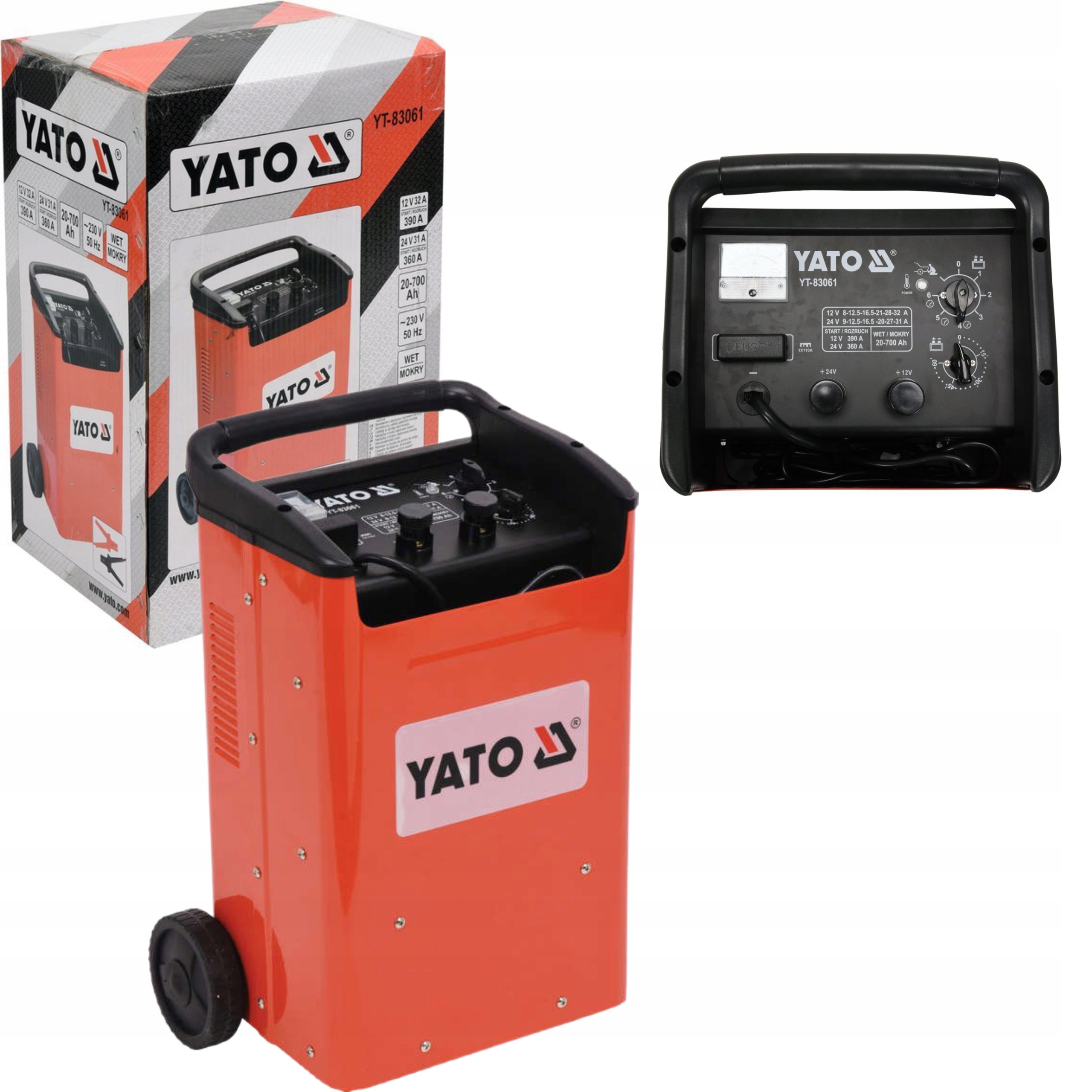 YATO PROSTOWNIK Z ROZRUCHEM 340A 12V/24V YT-83061