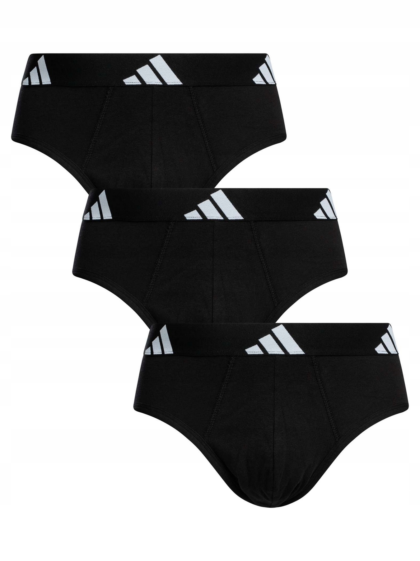 Majtki męskie adidas Active Flex Brief 3-PACK czarne 4AM001-000 r L