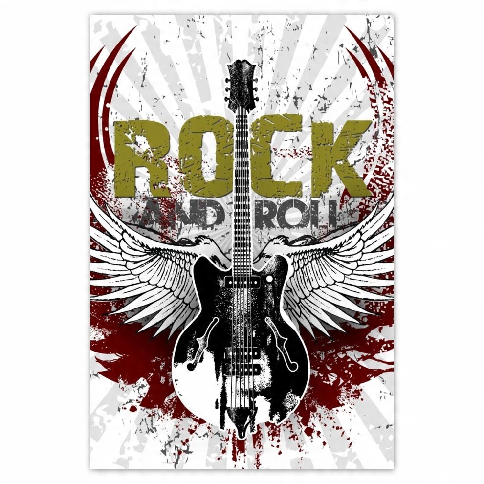 

Plakat 62x93 Rock And Roll Gitara