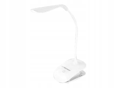 LAMPKA BIURKOWA Z KLIPSEM MOCNA BIAŁA