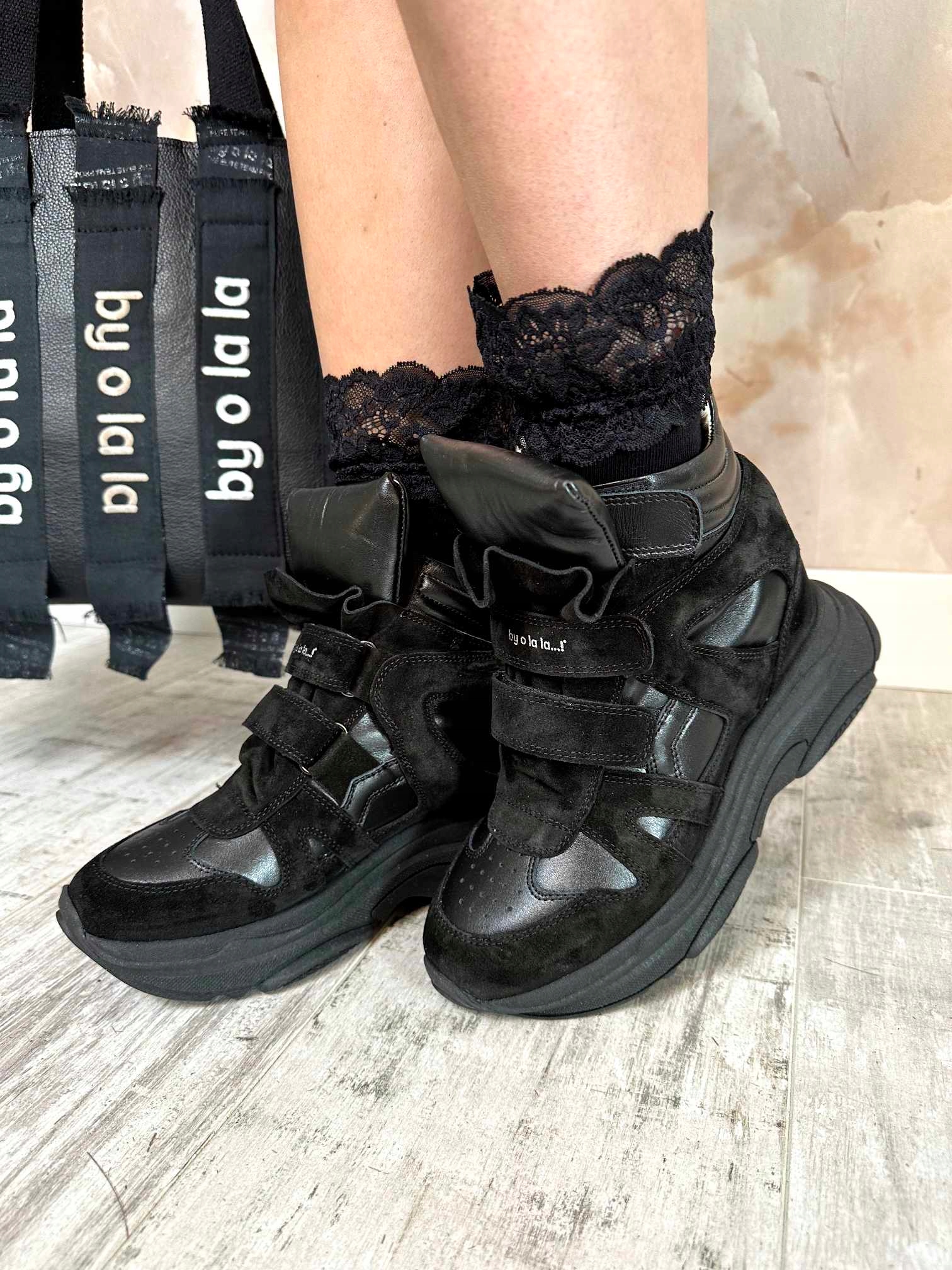 By O La La! Tenisky Černé 39