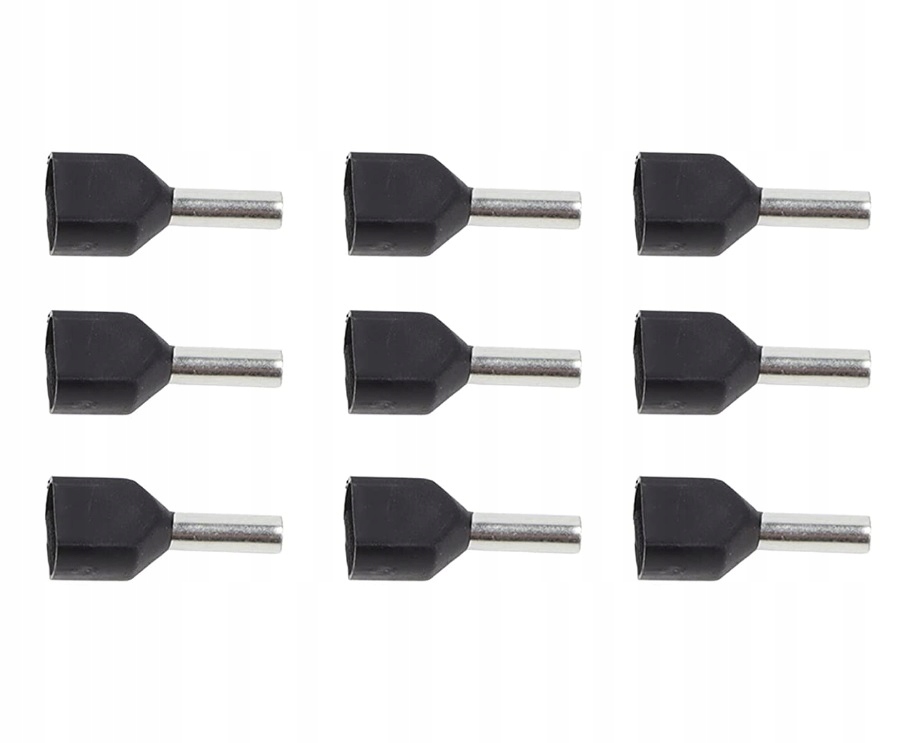 KOŃCÓWKA TULEJK. IZOLOWANA 2x1,5/8 PODWÓJNA CZARNA Kod producenta 2x1,5/8