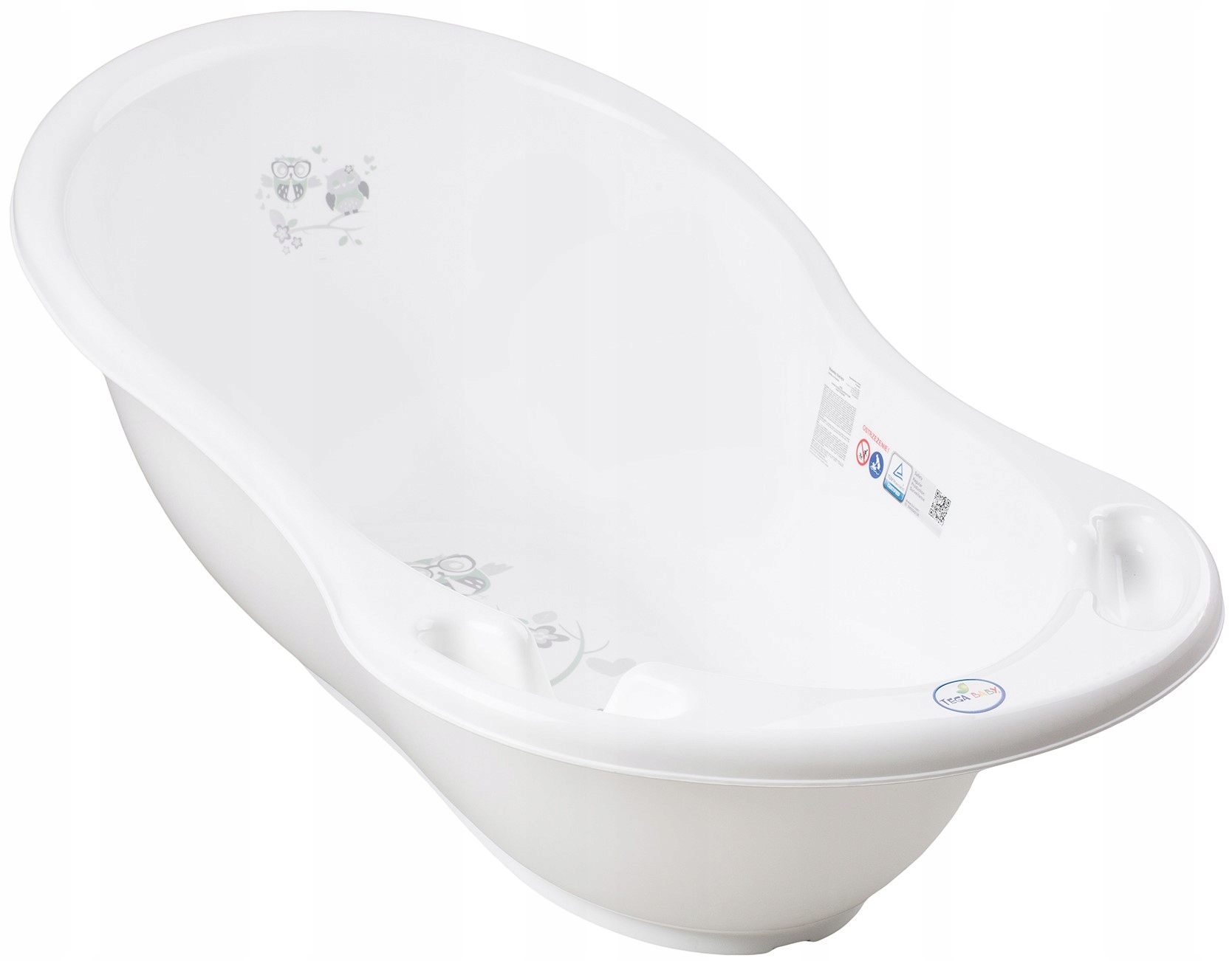 Wanienka Tega Baby klasyczna 102cm Sowa biała