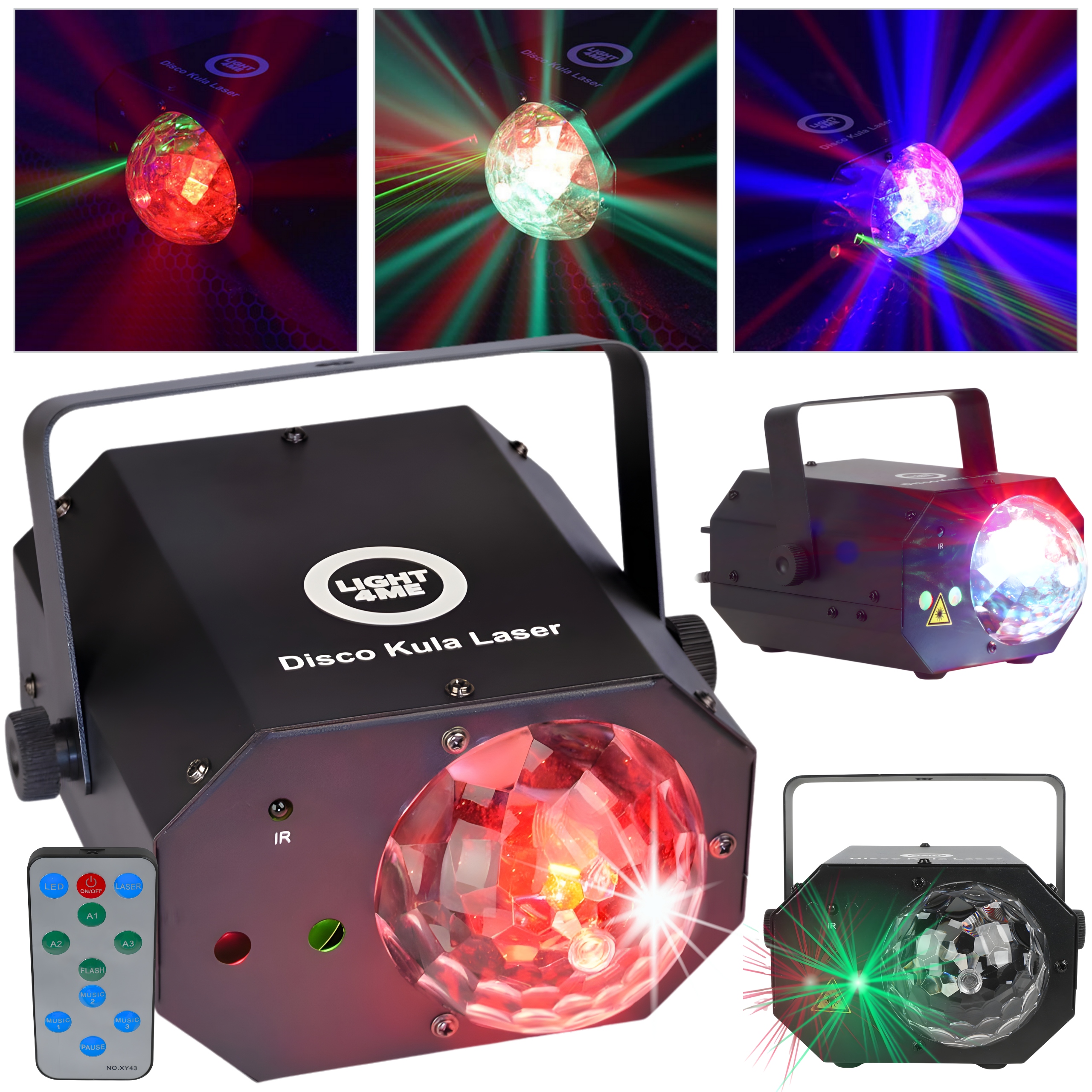 Reflektor Kolorofon Multiefekt Led Disco Koule Laser Rgbw Dálkové Ovládání