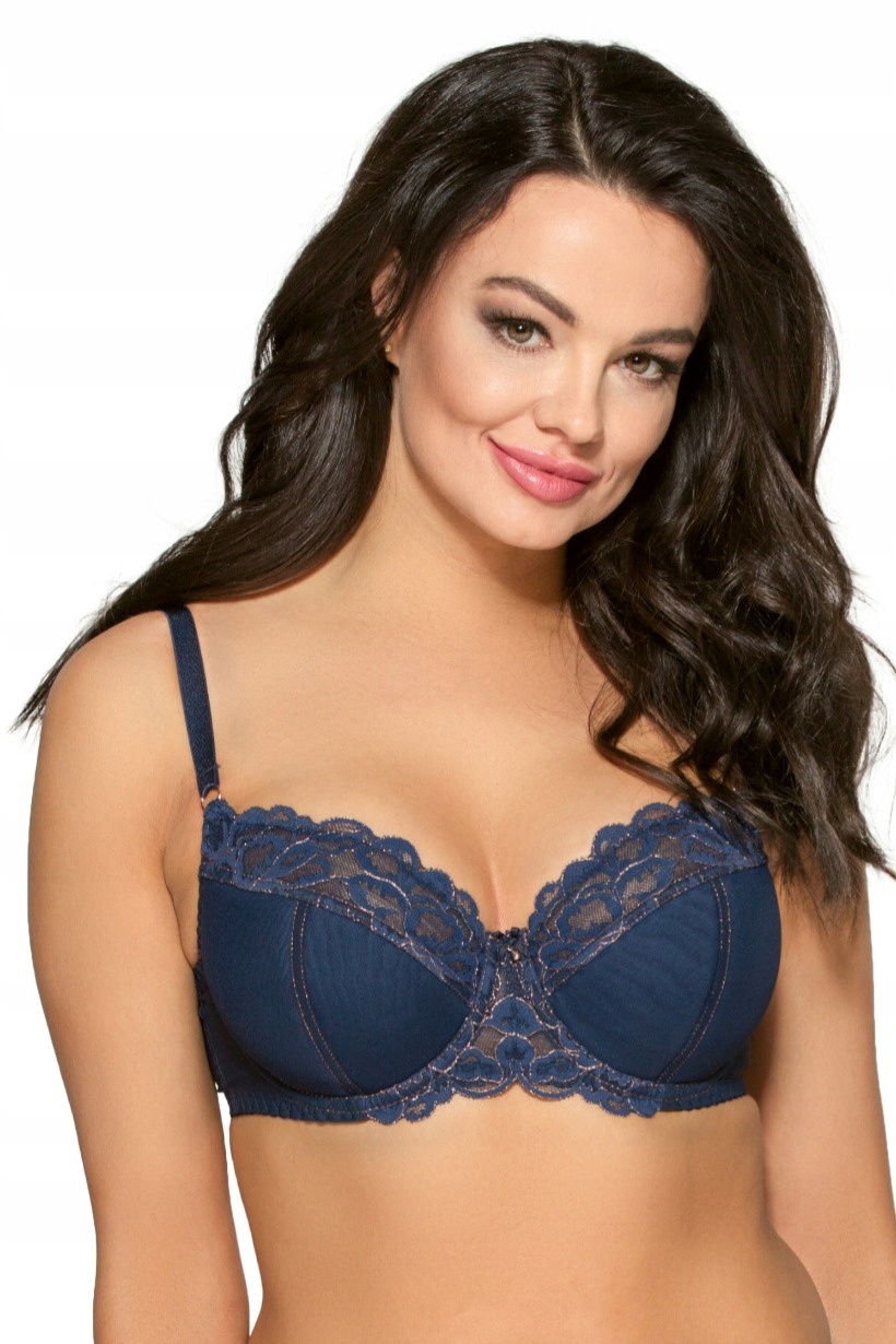 Ava 1992 Semi Soft Navy Blue modrá velikost 65H