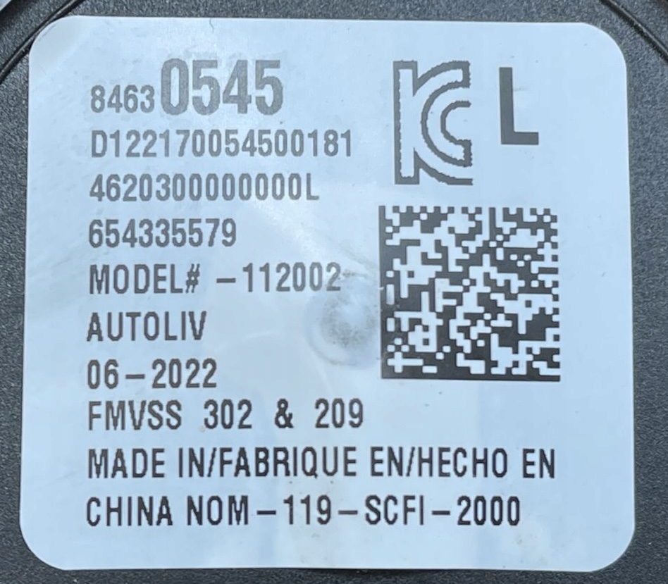O7 CADILLAC CT5 2019- Gurten Sicherheits heck hinten links 84630545