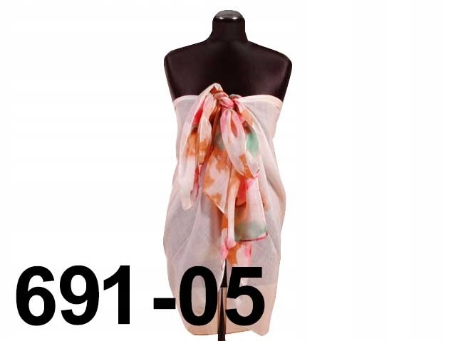 CHUSTA PLAŻOWA PRZEWIEWNE PAREO WZORY LATO 691-05