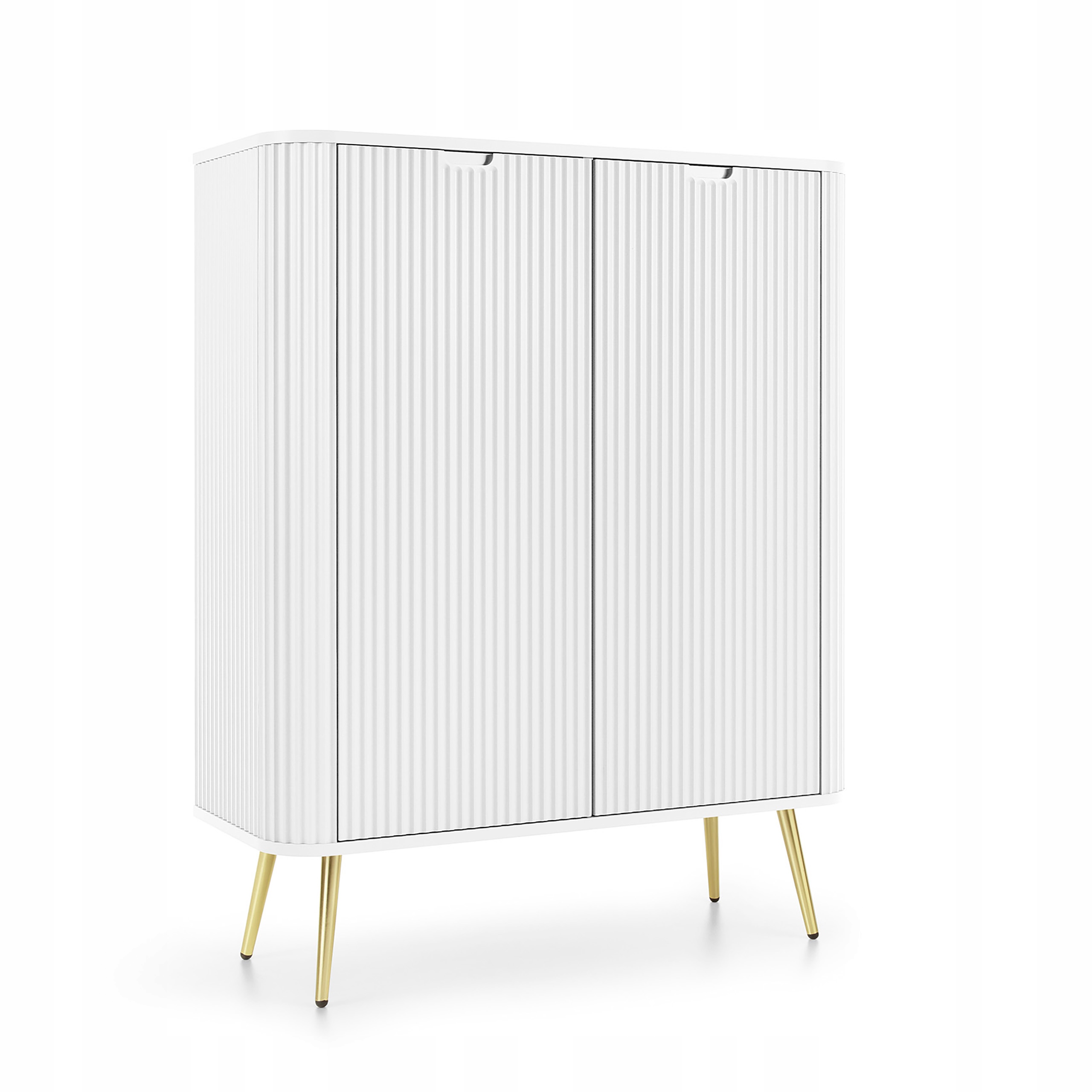 Komoda Zenzero 103 cm do obývacího pokoje Ložnice 2 Dvířka Bílá