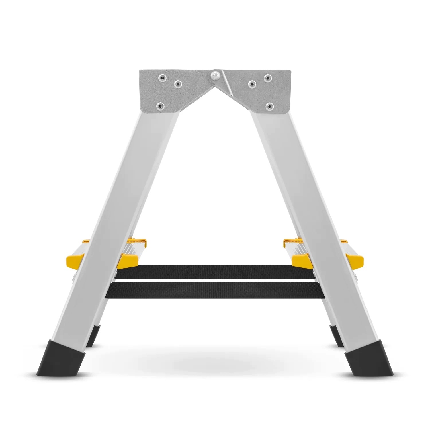 Drabina aluminiowa domowa dwustronna składana HIGHER 2x2 stopnie taboret podnóżek schodek — 16