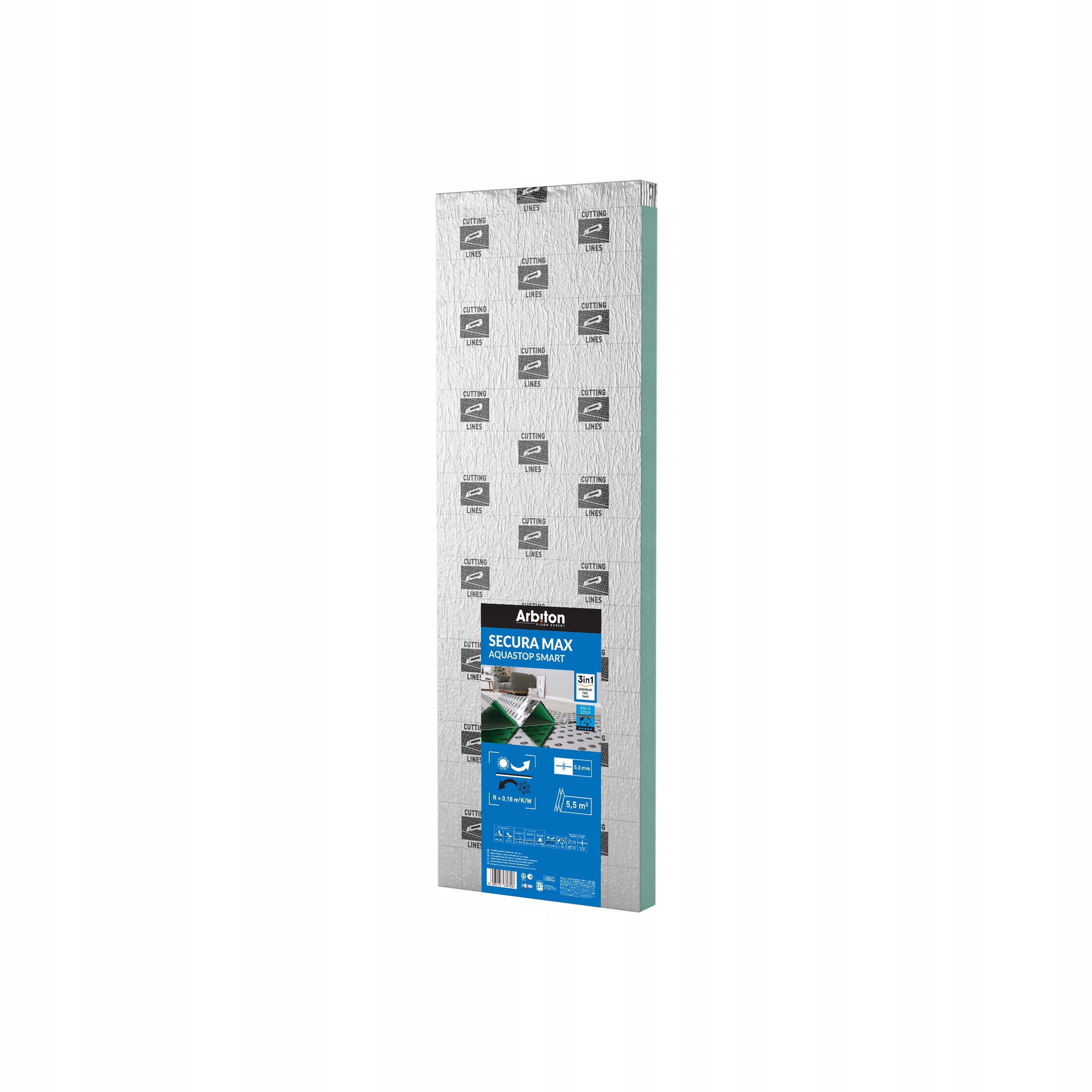 Podkład SECURA MAX AQUASTOP SMART, zestaw 27,5 m2 EAN (GTIN) 5905167734728