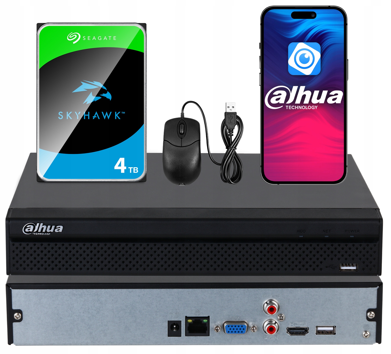 Ip rekordér Dahua 16 kanálov NVR4116HS-EI WizSense disk Seagate 4TB