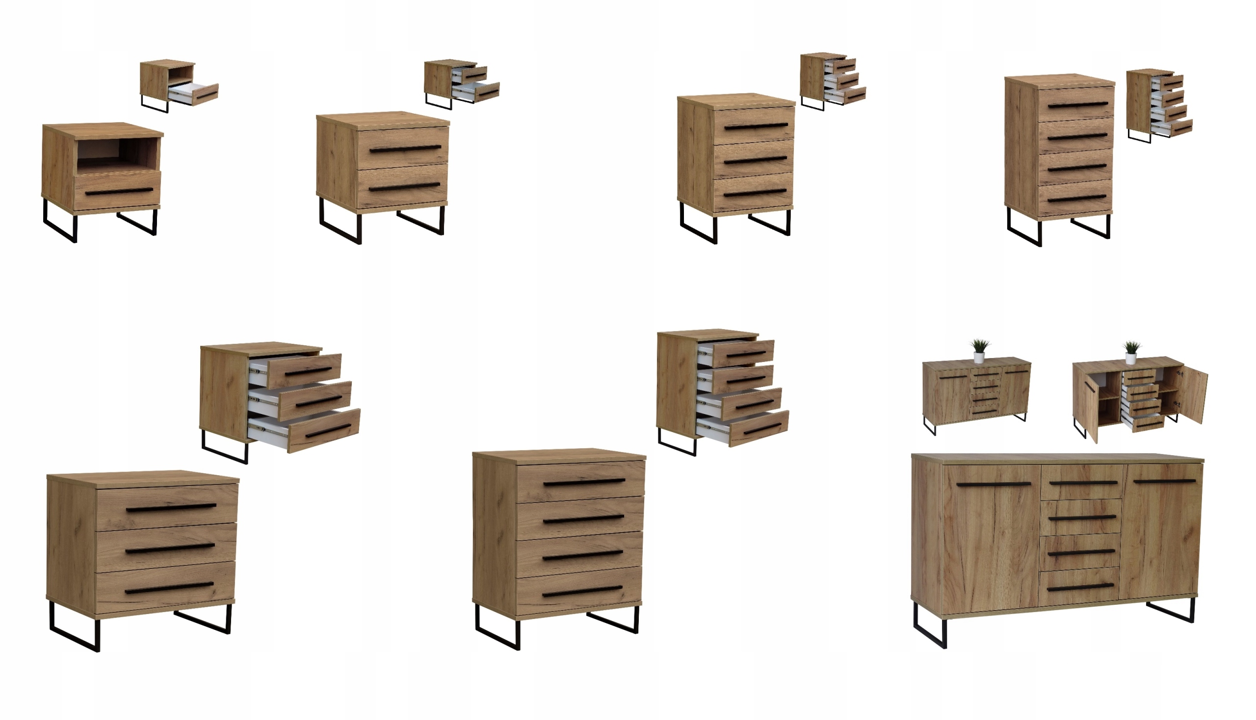 Komoda Szafka LOFT II 519 Kolekcja LOFT II