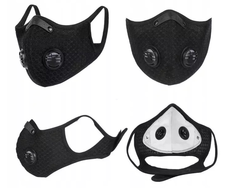 MASKA MASECZKA ANTYSMOGOWA ANTYWIRUSOWA + FILTR Model Pro SPORT Shield