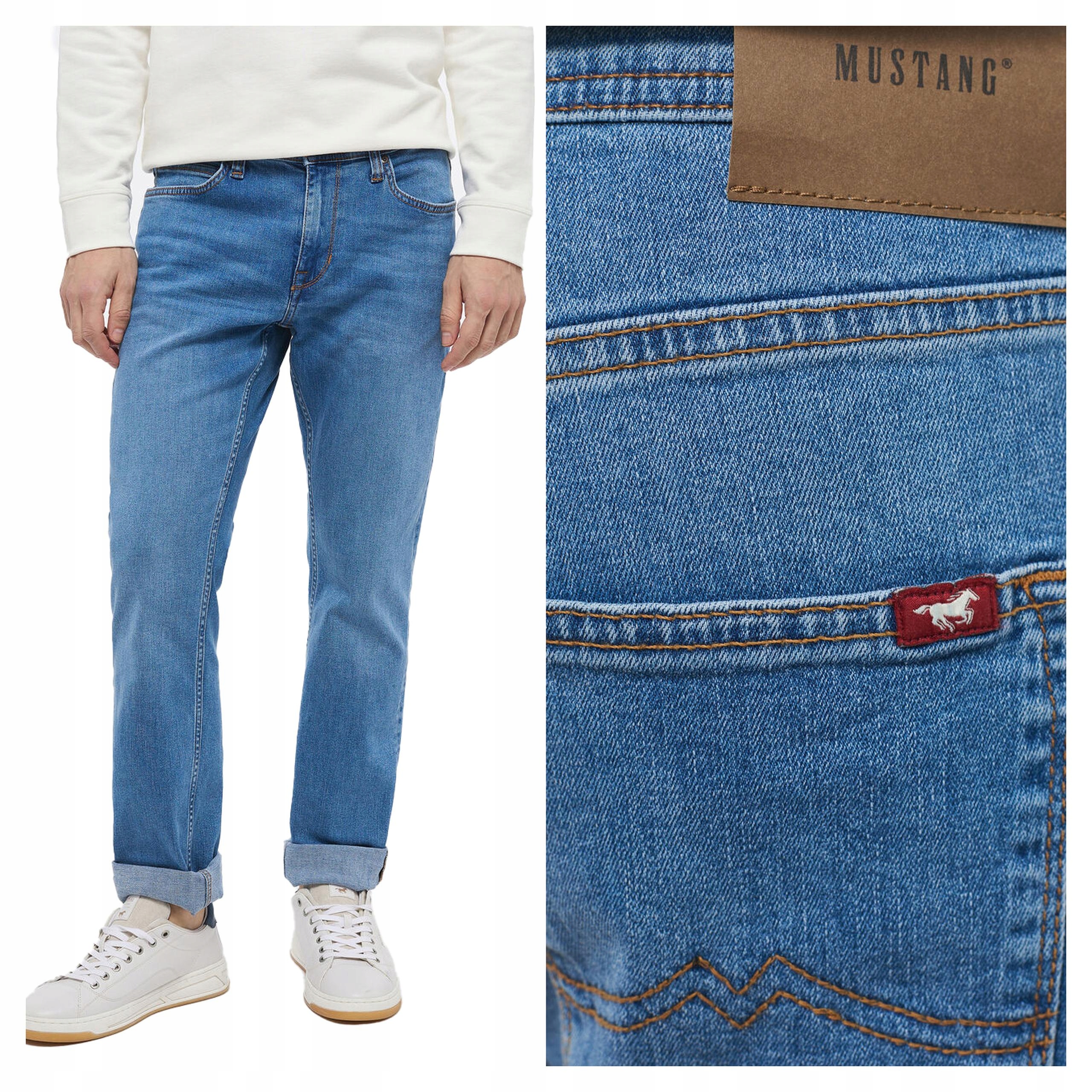 Pánské přiléhavé džínové kalhoty Mustang Vegas Slim 34/34