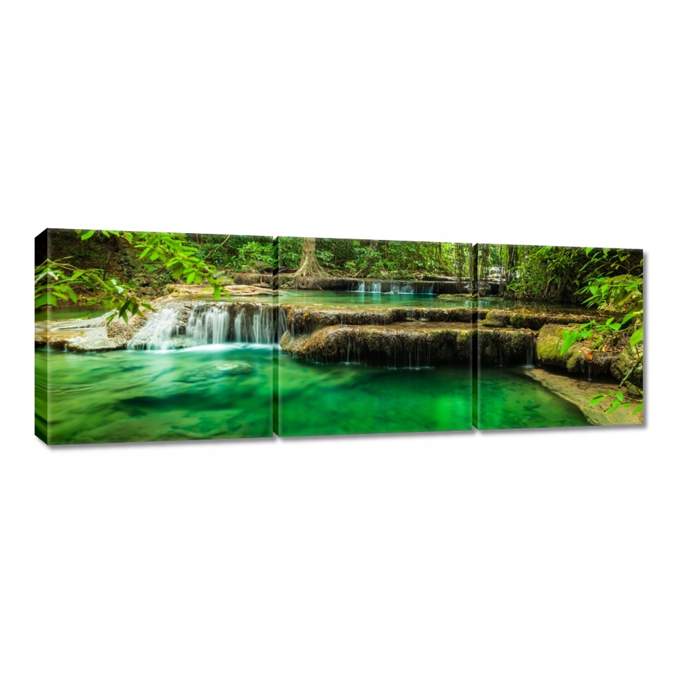 

Obrazy 90x30 Wodospad Erawan Tajlandia