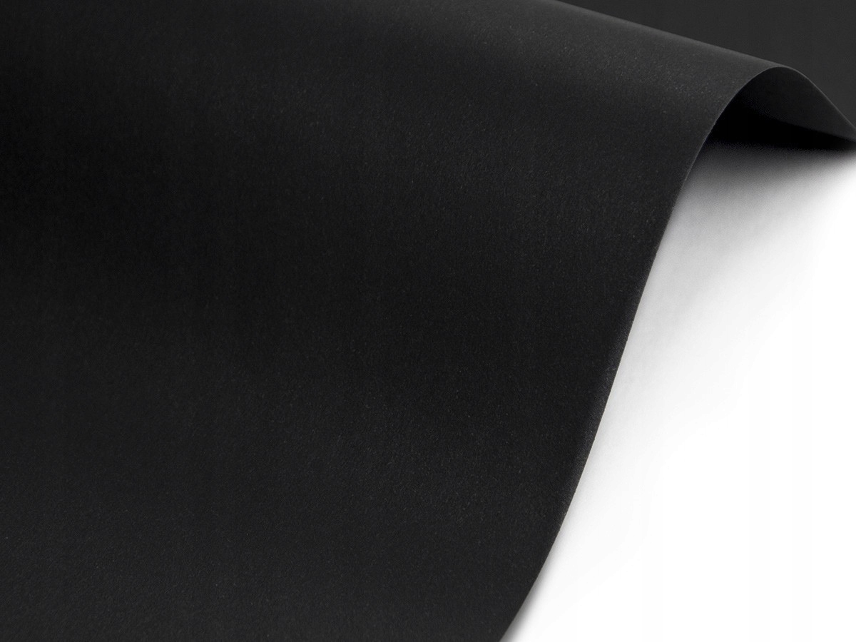 

Papier ozdobny Sirio Color 210g Black czarny 20 A4