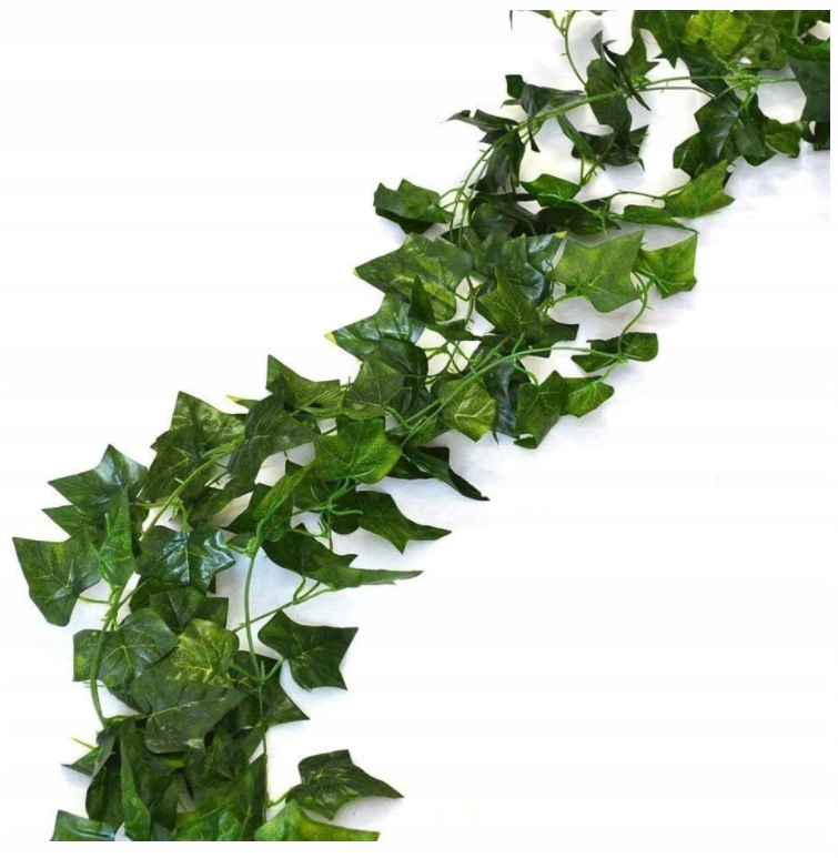 3X SZTUCZNY BLUSZCZ NA ŚCIANE BALKON GIRLANDA 6M