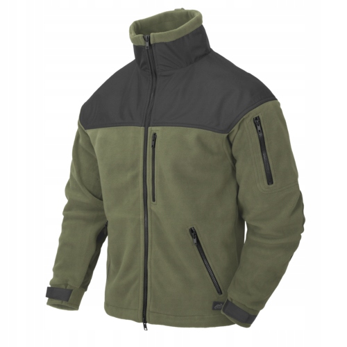 Mikina Fleecová Helikon Classic Army Fleece Olive Green/Černá -M