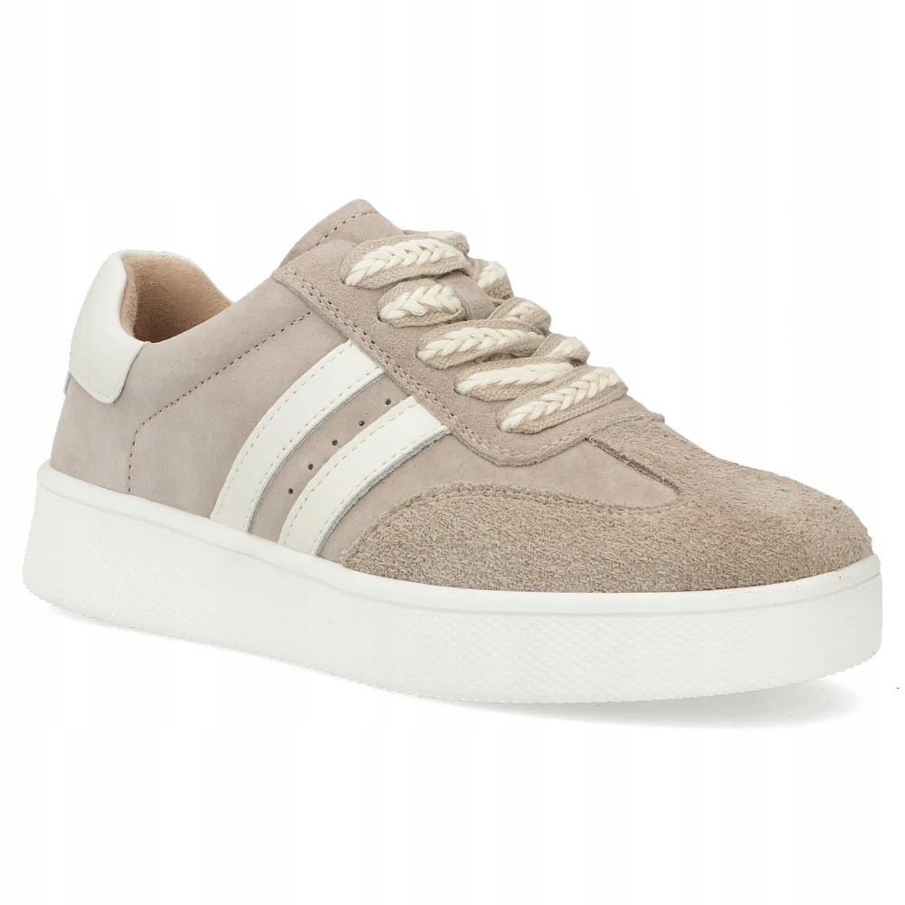Skórzane damskie sneakersy na platformie Filippo lekkie r.38