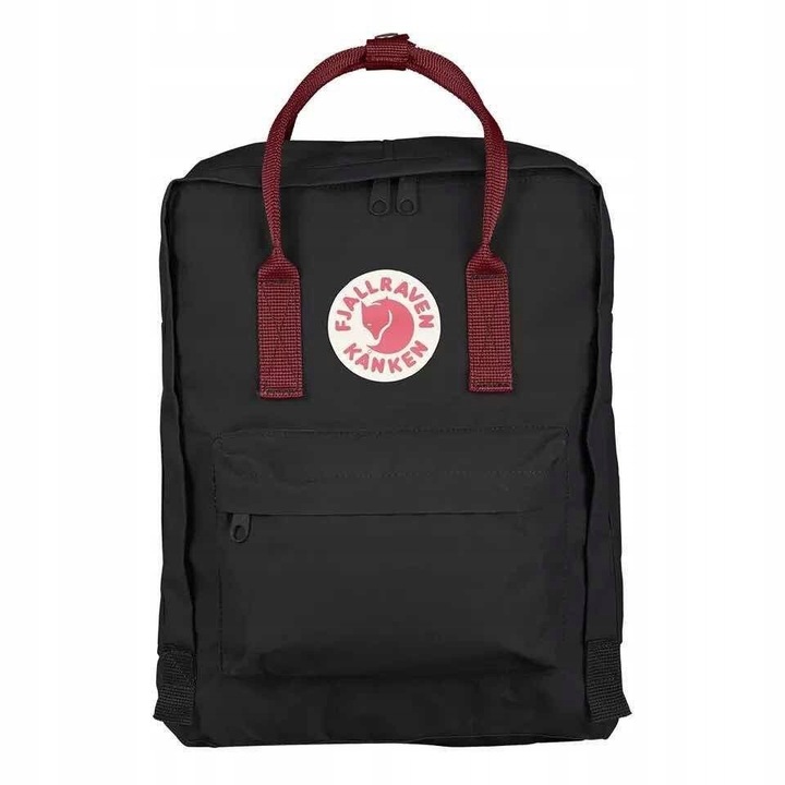 Batoh Fjallraven Kanken Black Ox Red 16L