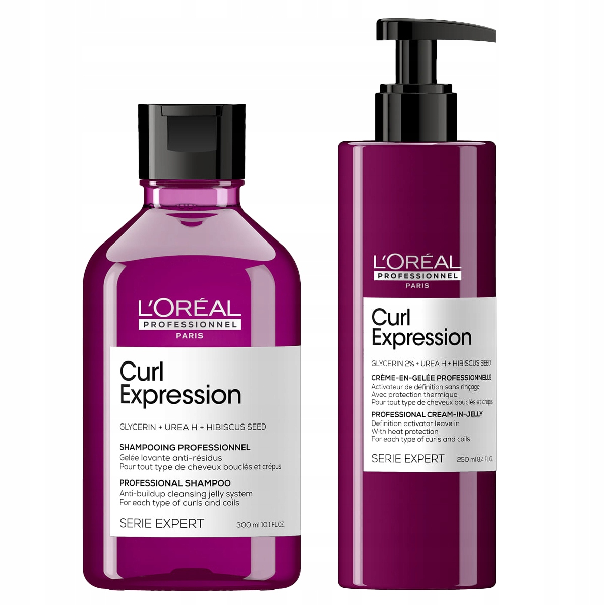 Loreal Curl Expression zestaw szampon krem nawilżający do włosów kręconych