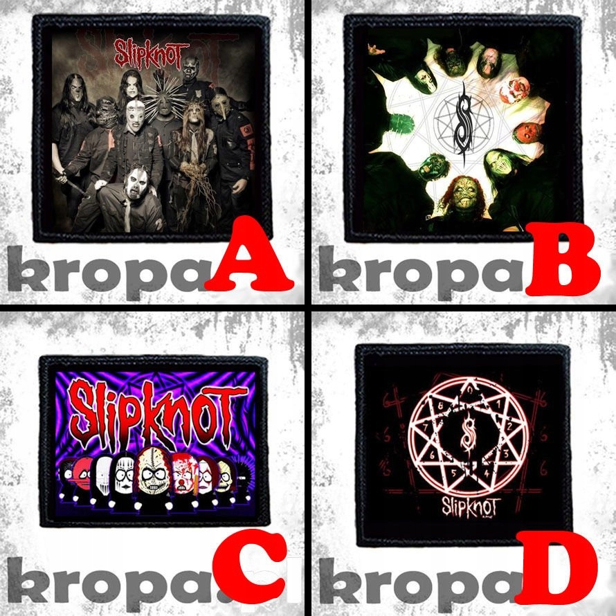Naszywka SLIPKNOT 8 X 8 cm Dużo Wzorów! Marka Inna