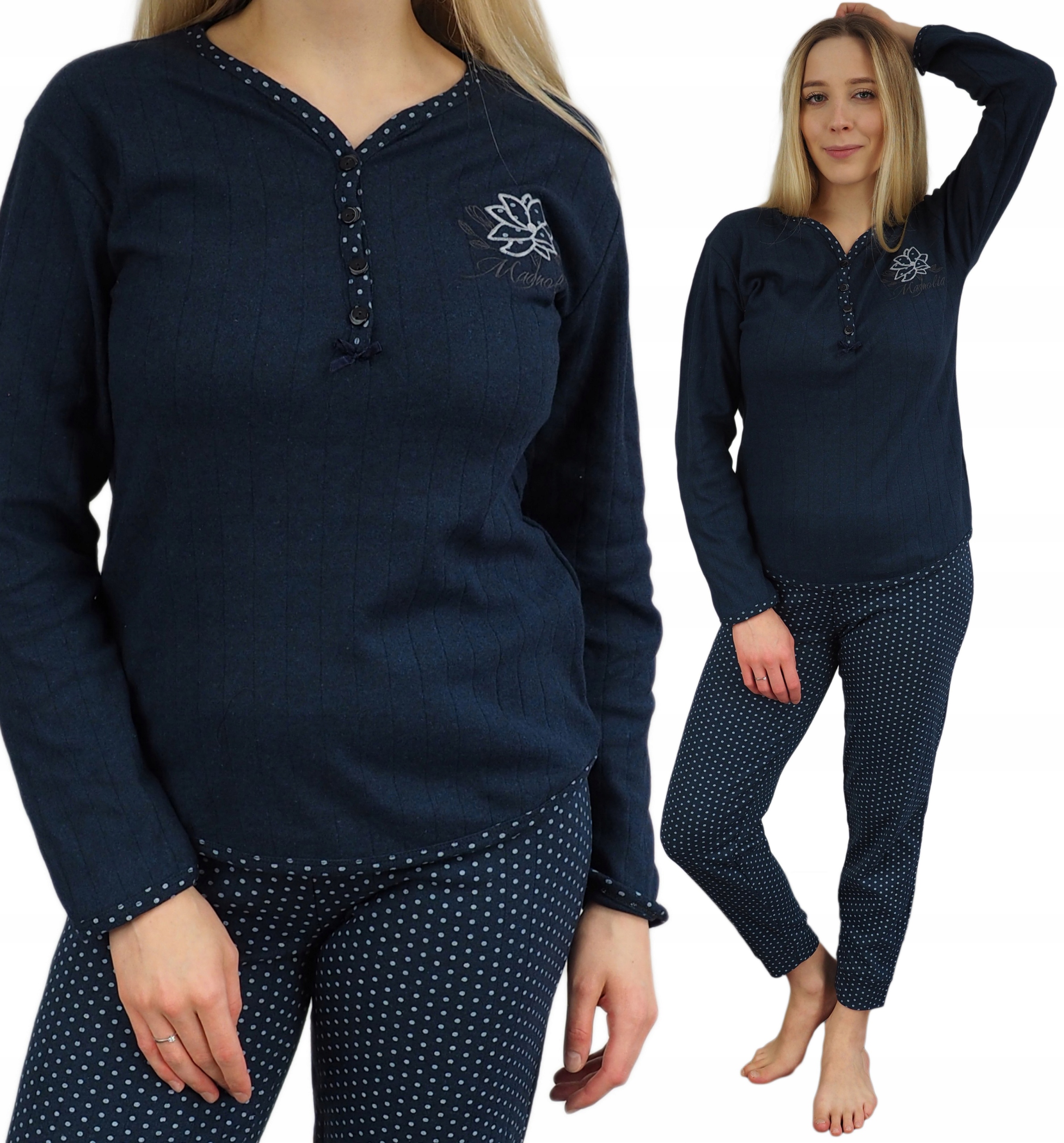 

Piżama damska L (40) Bawełna magnolia Nowa