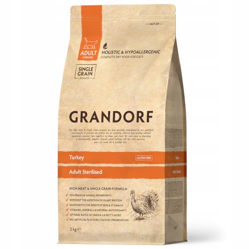 Grandorf Cat Turkey Adult Sterilized 2kg