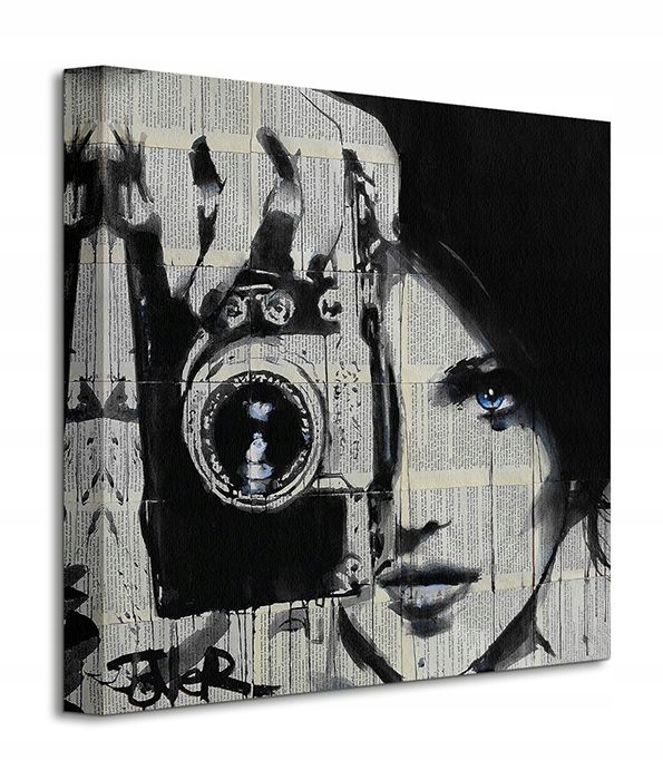 

Obraz płótno Loui Jover Kobieta i Aparat 40x40 cm