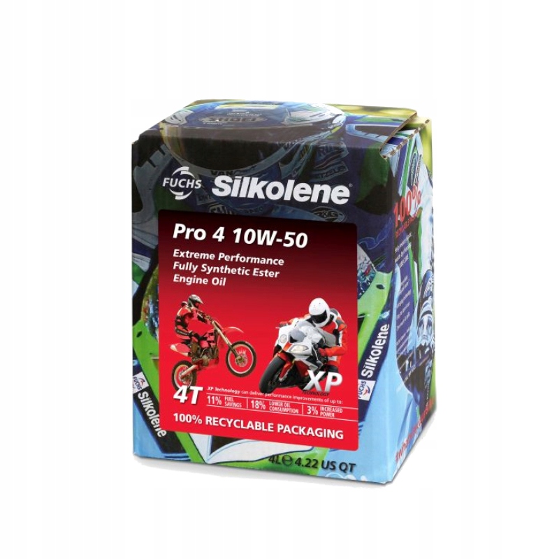 Syntetický Olej 4T 4T Silkolene Pro 4 10W50 Xp 4L