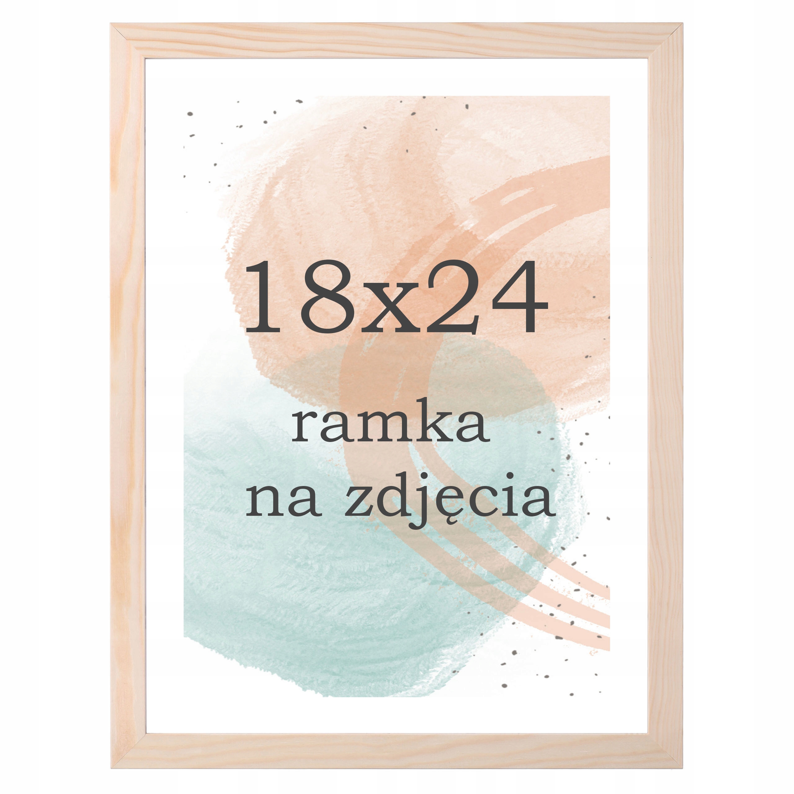 

Ramka na zdjęcia 18x24 drewniana sosnowa ramki