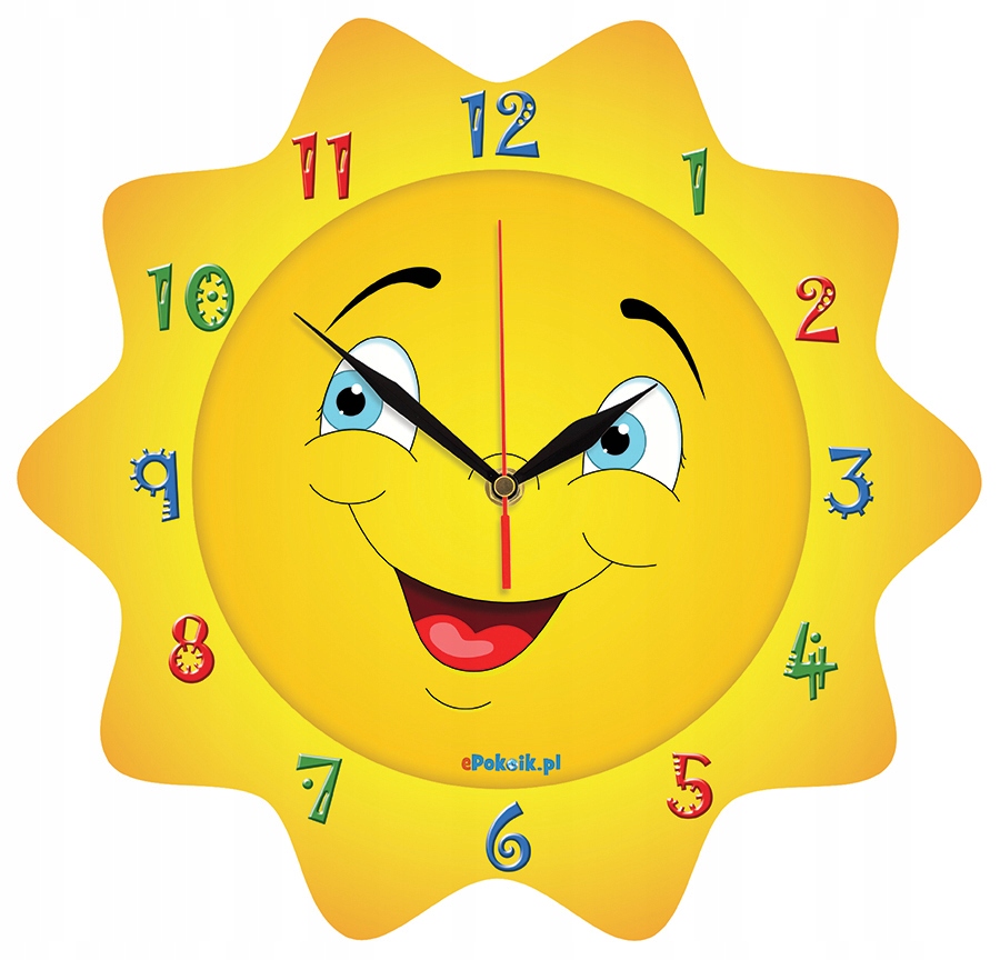 Zegar ścienny Słoneczko