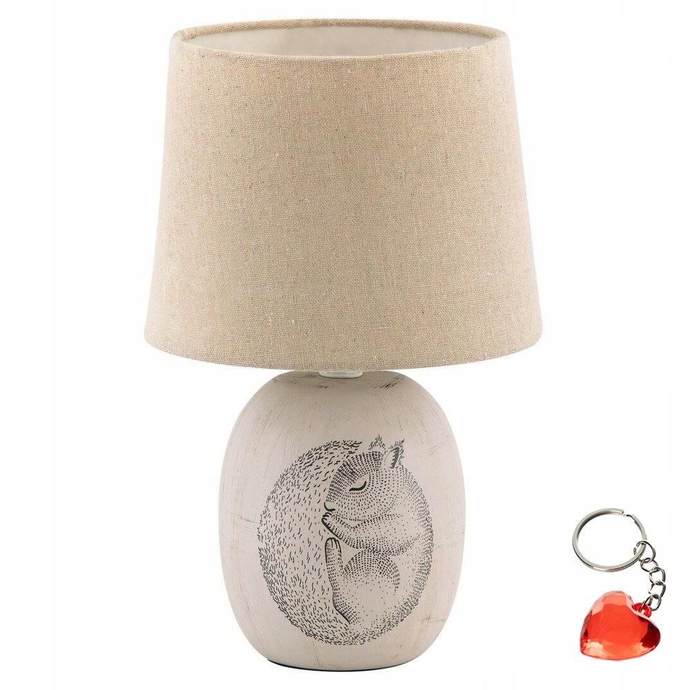 Lampa stołowa ceramiczna Vintage E14 40W beżowa 29cm Dorka 4605 Rabalux