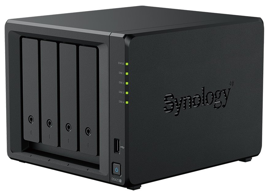 Synology DS425+ 4x Sata, 2GB Ram, 2x Usb 3.2, 1x 2,5 GbE, 1x 1GbE