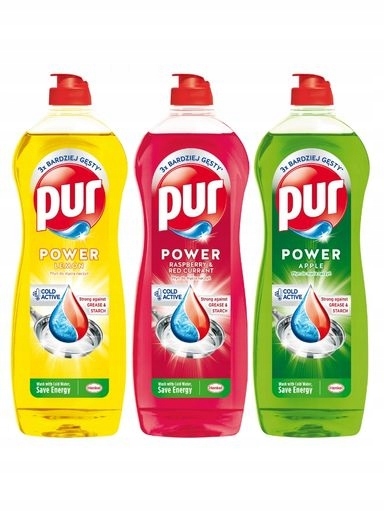 2x Tekutý prostředek na nádobí Pur Tajemství kuchaře Mix 3 x 750 ml