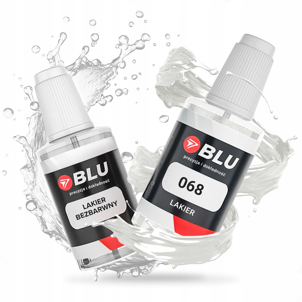 Lakier zaprawka samochodowa 068 Klar biały polarwhite do Toyota 20ml Blu