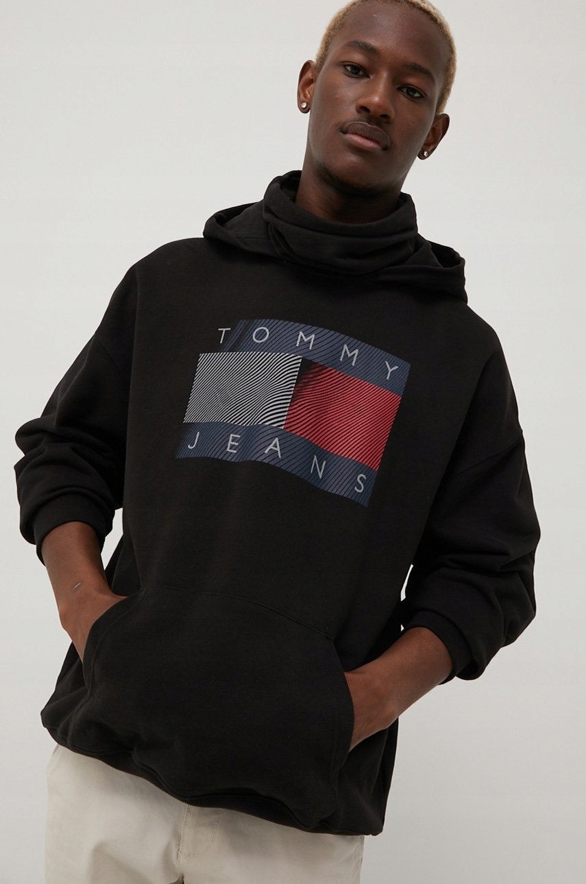 Mikina Tommy Hilfiger Reflective Flag Black R M