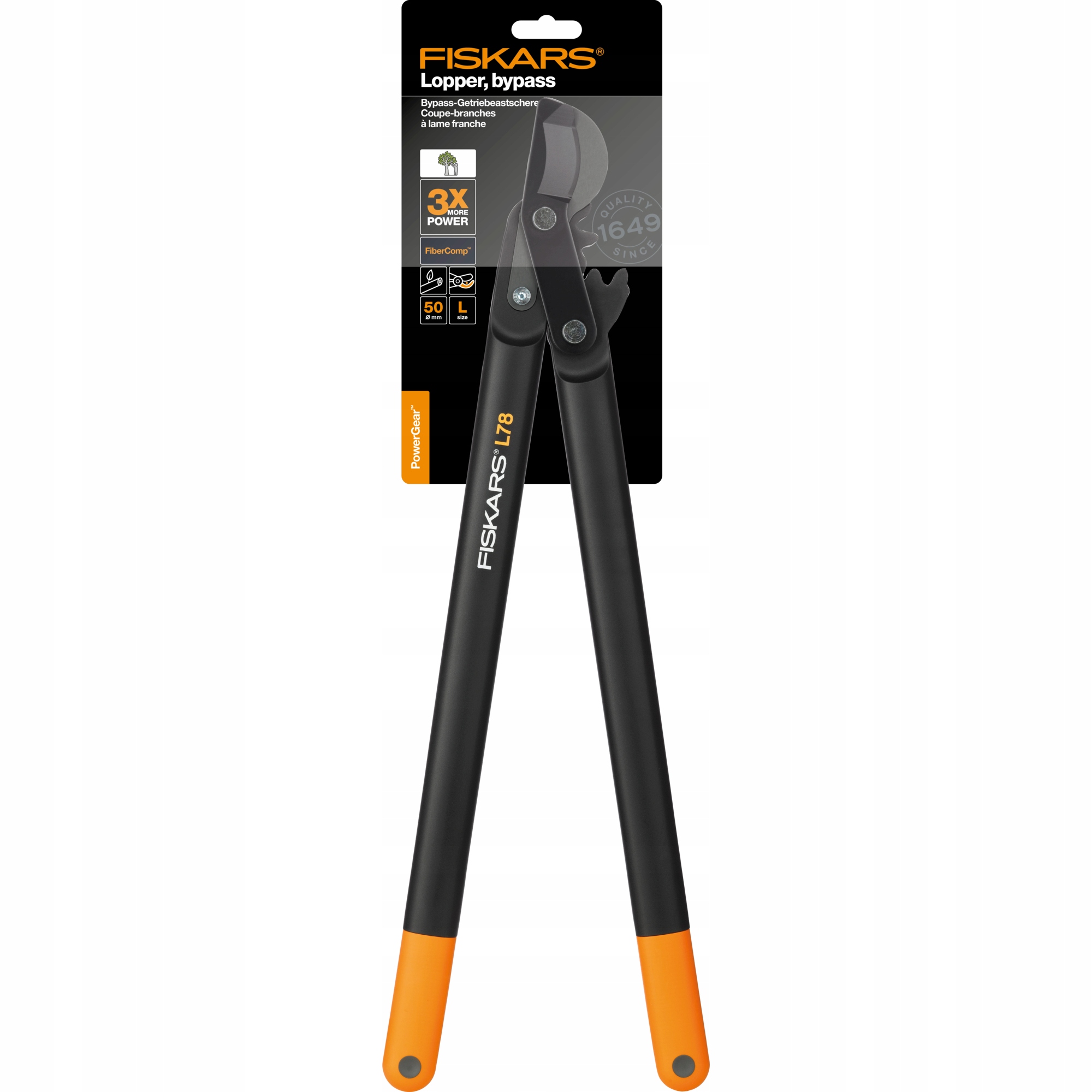 FISKARS Sekator dwuręczny nożycowy L78 PowerGear L 1000584 Marka Fiskars