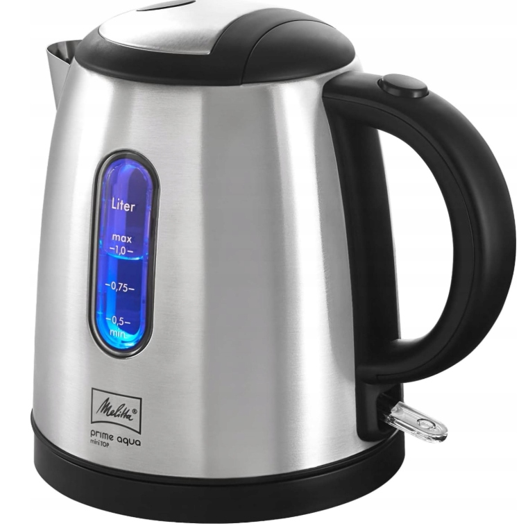 Czajnik Melitta Prime Aqua mini Top elektryczny srebrny