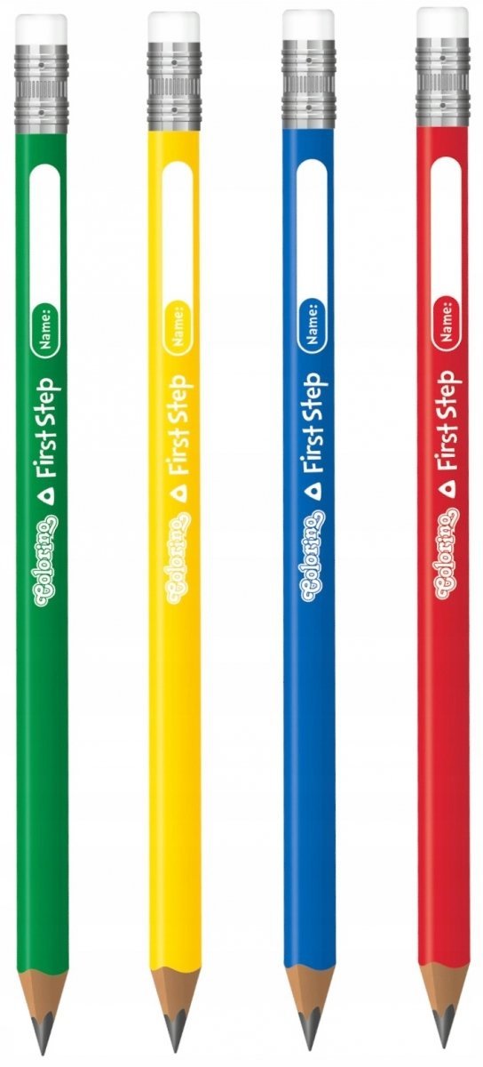 

4 x Ołówek Trójkątny Gruby do nauki pisania Colori
